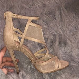 Aldo Suede Nude Heels Size 5